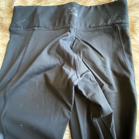 Pink Sheer Cutout Shiny Leggings - Picture 5 of 5